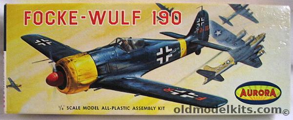 Aurora 1/47 Focke-Wulf FW-190, 30 plastic model kit